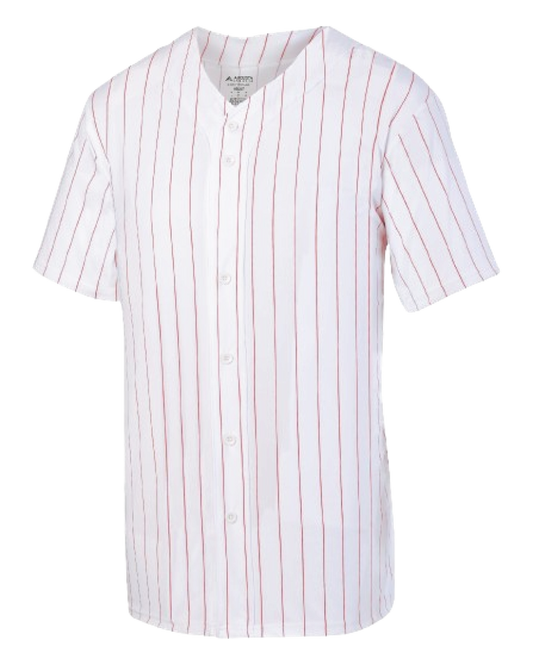 Augusta 1685 Pinstripe Button-Up Baseball Jersey