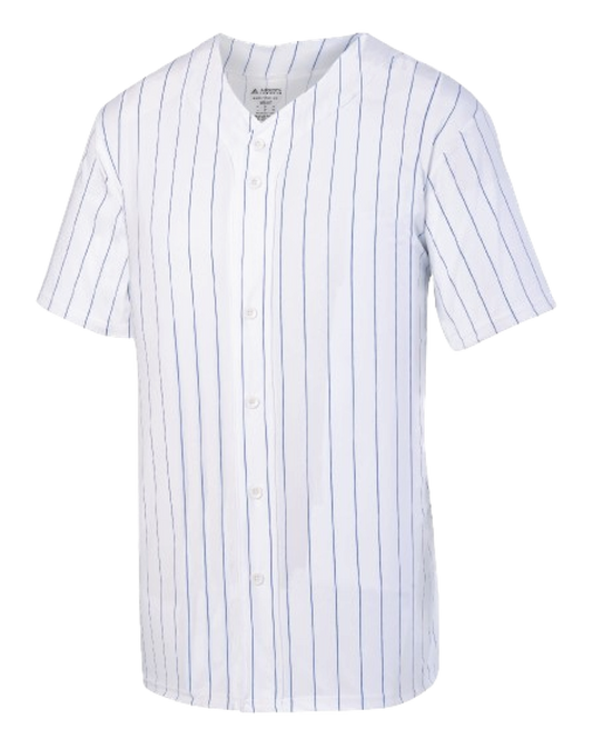 Augusta 1686 Youth Pinstripe Full Button Baseball Jersey