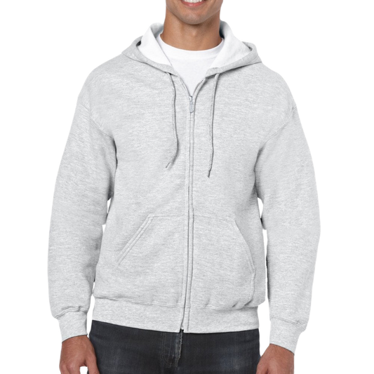 Gildan 18600 Full Zip Hoodie (Heather)