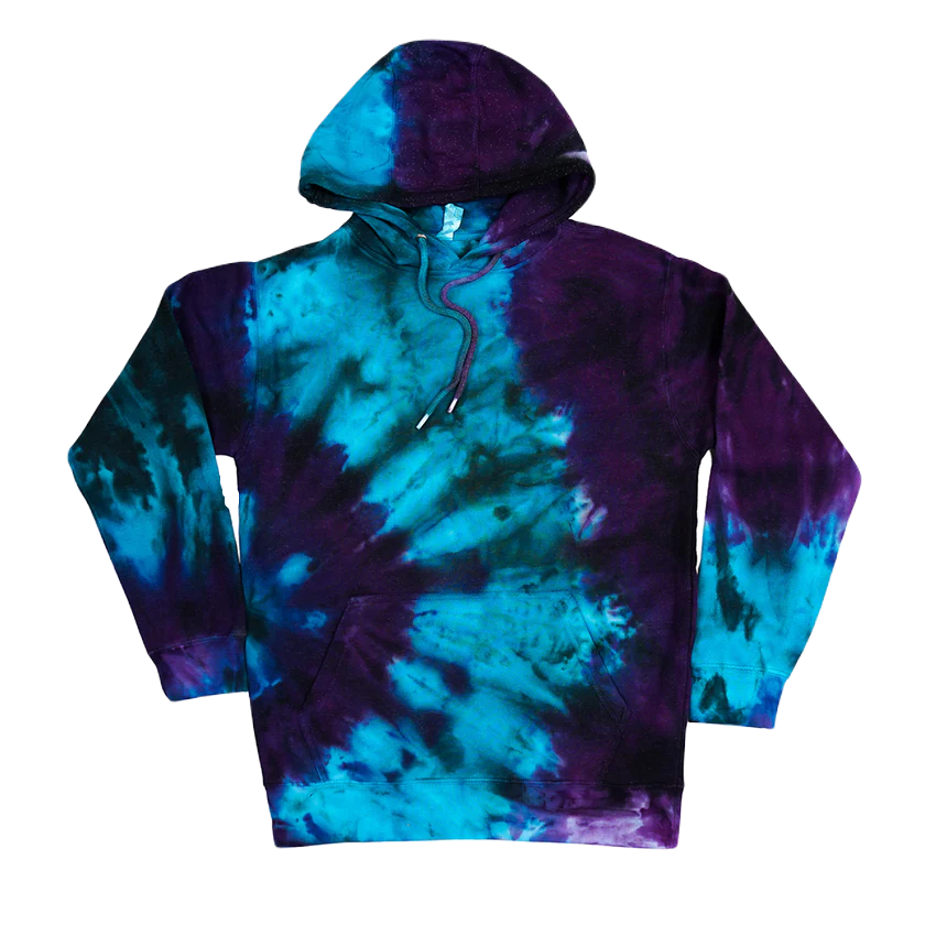 Printees Unisex Tie Dye Hoodie Team Purple