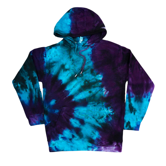 Printees Unisex Tie Dye Hoodie Team Purple