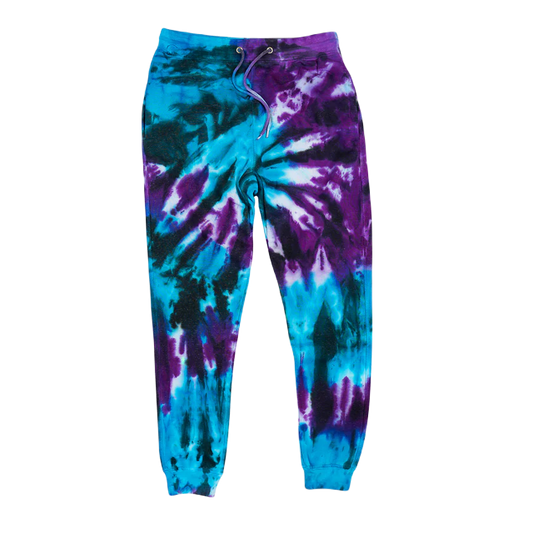 Printees Unisex Tie Dye Jogger Pant 8.25 Oz Team Purple