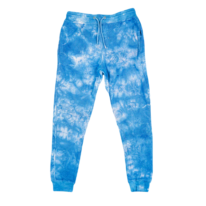 Printees Unisex Tie Dye Jogger Pant 8.25 Oz Royal Cloudy