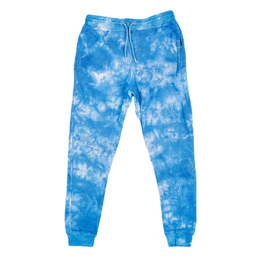 Printees Unisex Tie Dye Jogger Pant 8.25 Oz Royal Cloudy